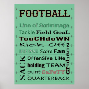 Poster typographie du FOOTBALL