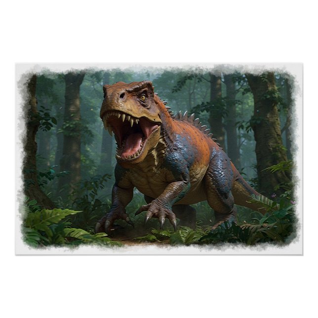 Poster Tyrannosaurus Écologie amusante (Devant)