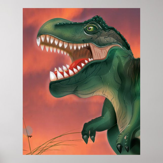 Poster Tyrannosaurus Rex (Devant)