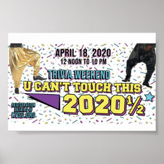 Poster U Can't Touch This Trivia Weekend 2020 1/2