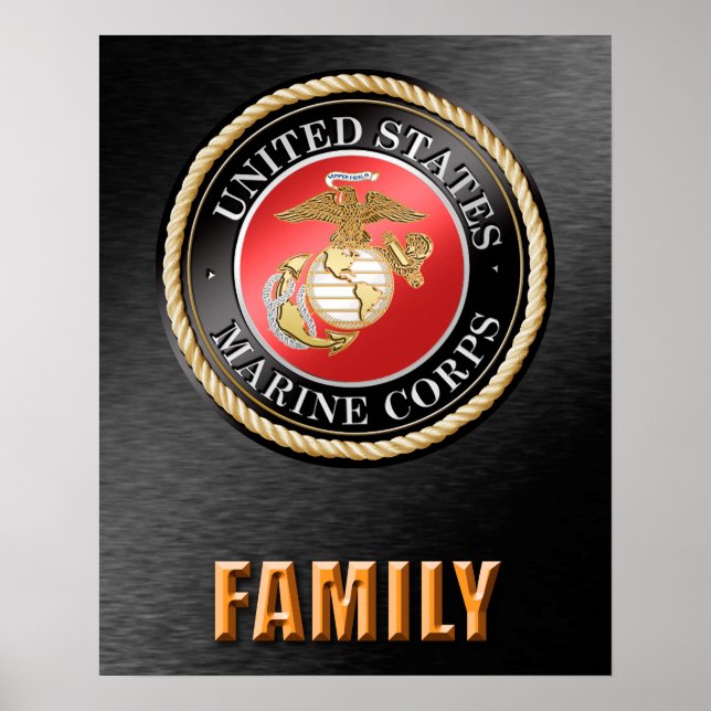 Poster U.S. Marine Corps Family (Devant)