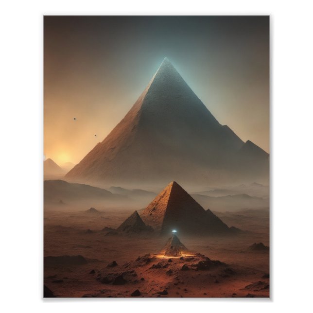 Poster UFO SCI FI Wall Art Poster Alien (Devant)