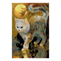 Ukiyo-e Cat | L'art des blocs de bois japonais