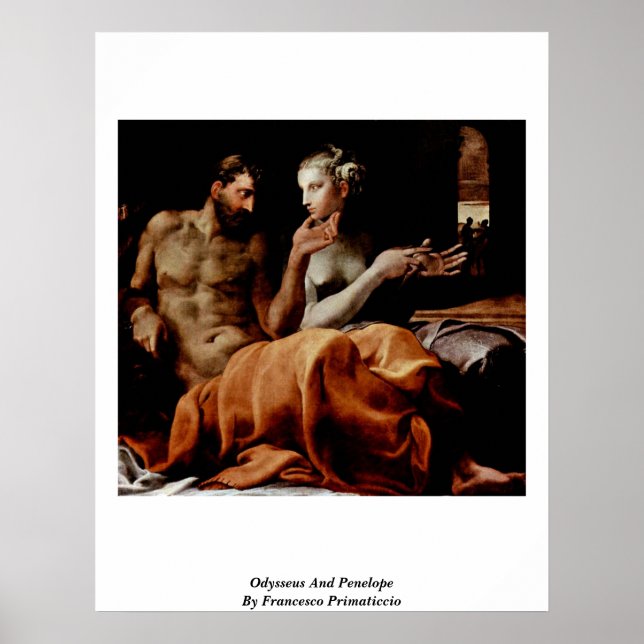 Poster Ulysse Et Pénélope De Francesco Primaticcio (Devant)