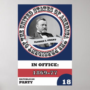 Poster Ulysses S. Grant Histoire présidentielle