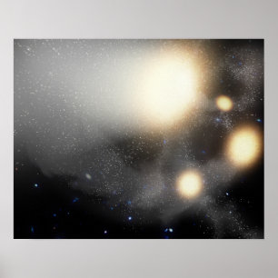Poster Un amas de galaxies