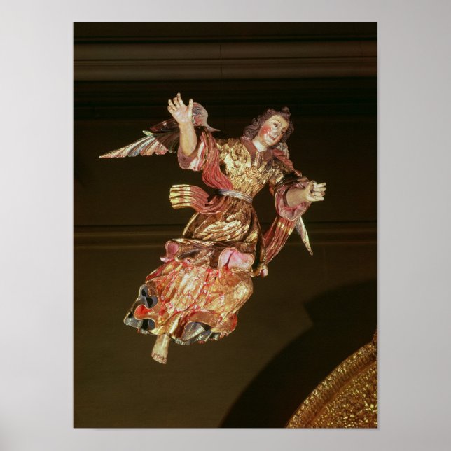 Poster Un ange au-dessus du retable (Devant)