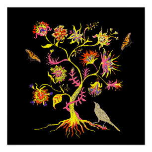 Poster Un arbre magique de vie