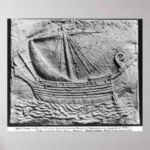 Poster Un bateau commercial phénicien chez Sidon