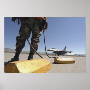 Poster Un chef d'équipe de l'Armée de l'Air d'USA