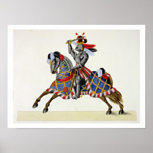 Poster Un chevalier à un tournoi, assiette de "Une histoi (Devant)