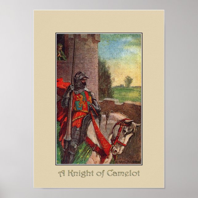Poster Un chevalier de l'art camelot Imprimer (Devant)