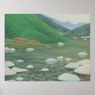 Poster Un coin silencieux dans les montagnes