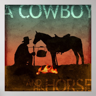 Poster Un cowboy et son cheval