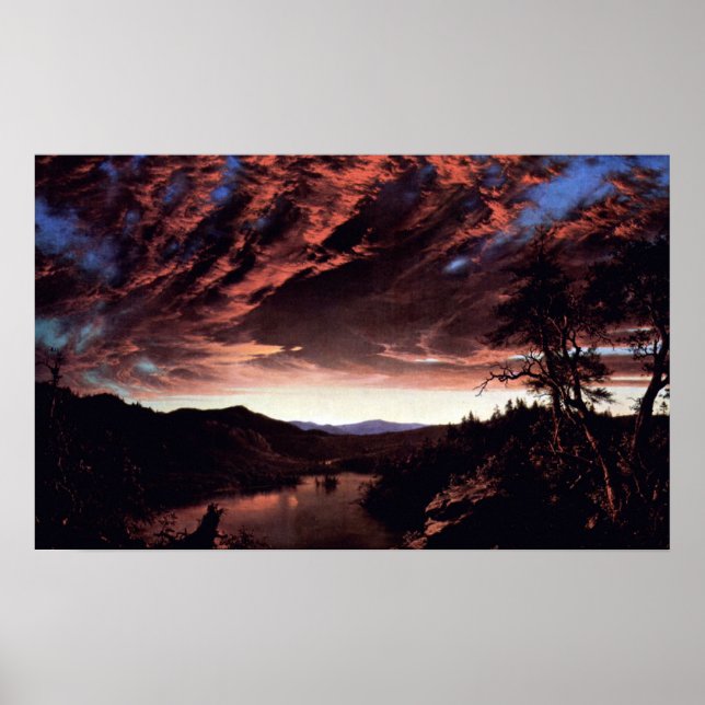 Poster Un crépuscule dans le désert - église Frederick Ed (Devant)