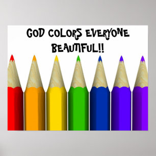 Poster UN DIEU COLORE CHACUN BEAU ! ! … Courrier