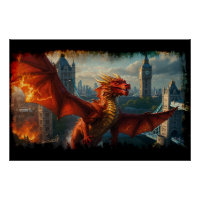 Un dragon écossais rouge réchauffe Londres