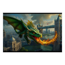 Un dragon gallois vert terrorisait Londres