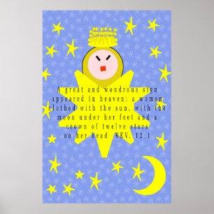 Poster Un grand signe merveilleux est apparu dans le ciel