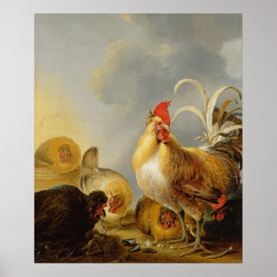 Poster Un groupe de fermiers, 1643