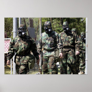 Poster Un groupe de participants solaires de défi