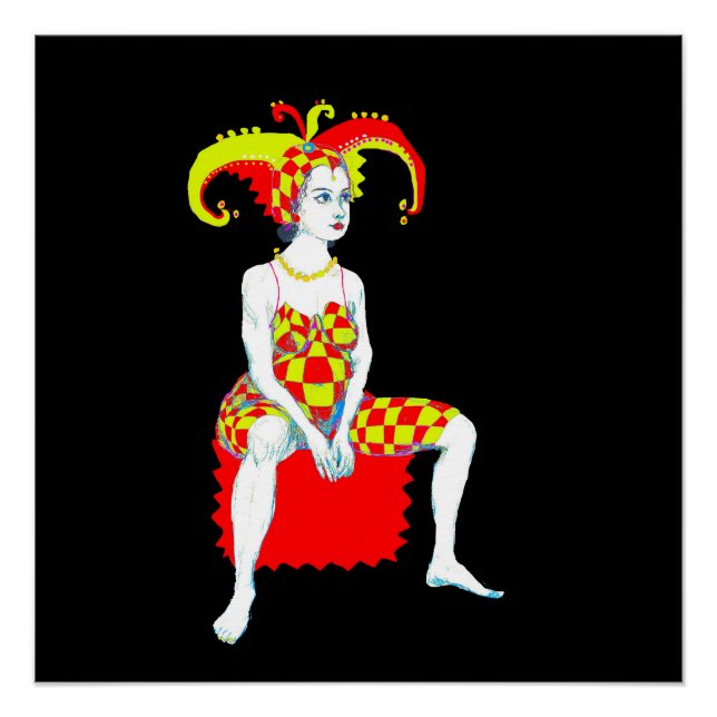 Poster Un jester enceinte (Devant)