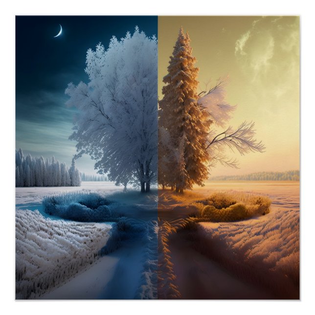 Poster Un jour en hiver (Devant)