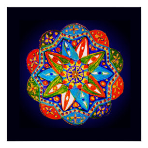 Poster Un mandala dynamique