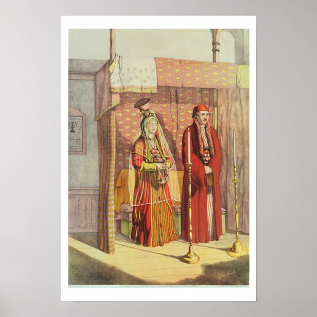 Poster Un mariage juif, gravé par Charles Parsons, 18 ans (Devant)