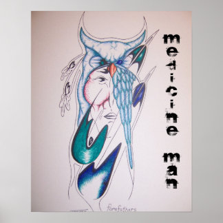 Poster un médecin américain natif