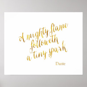 Poster Un Modèle de Faux Gold Foil