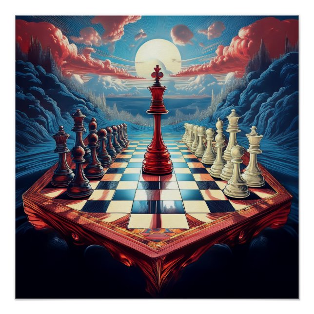 Poster Un Nouveau Concept Sur Le Jeu Des Échecs (Devant)