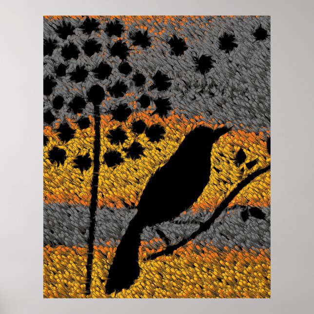 Poster Un Oiseau Parmi Les Plumes (Devant)
