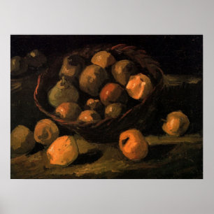 Poster Un panier de pommes de Vincent van Gogh