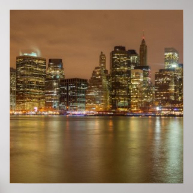 Poster Un panorama sur les toits de New York (Devant)