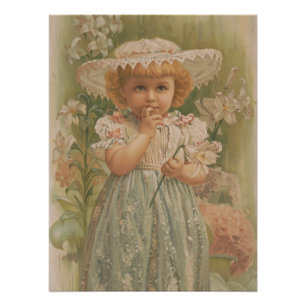 Poster "Un Pâques naissant" Illustration vintage, vers 18