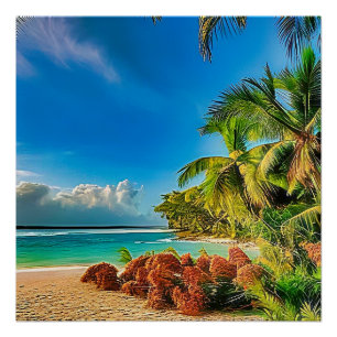 Poster Un paradis tropical.