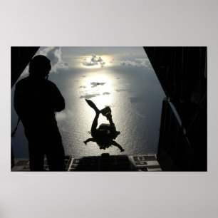 Poster Un pararescueman de la Force aérienne