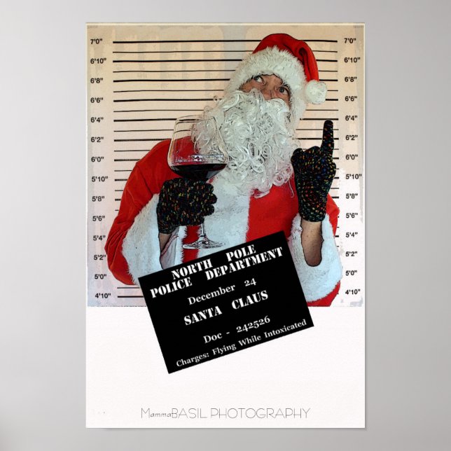 Poster Un Père Noël Amusant Dans L'Affiche Du Département (Devant)