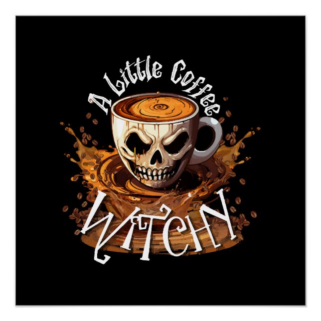 Poster Un peu de sorcellerie au café (Devant)