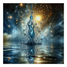 Un Peu D'Eau Pure Et Propre Sur Un Lac Bleu