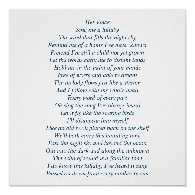 Poster Un poème sur une mère et un fils (Devant)