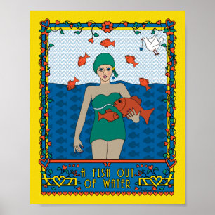 Poster Un Poisson Hors Eau_B_8x10
