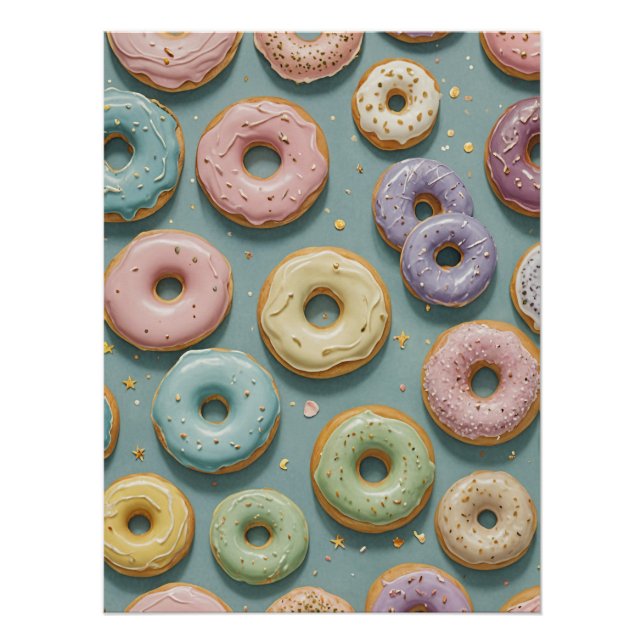 Poster Un rêve de gâteau fantaisiste pastel (Devant)