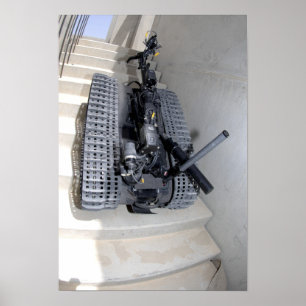 Poster Un robot Talon 3B escalade un vol de stai