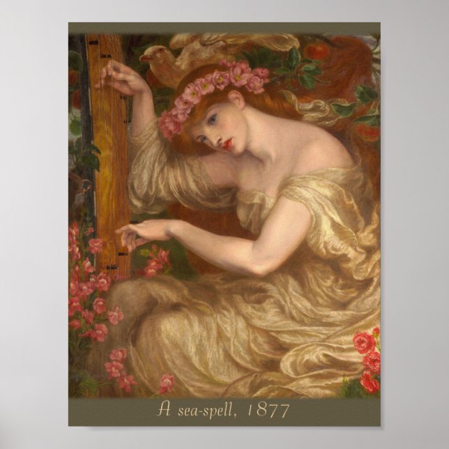 Poster Un sort maritime de Dante Gabriel Rossetti CC0047 (Devant)