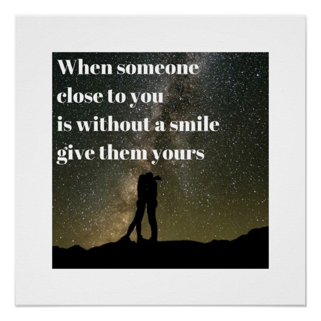Poster Un sourire (Devant)