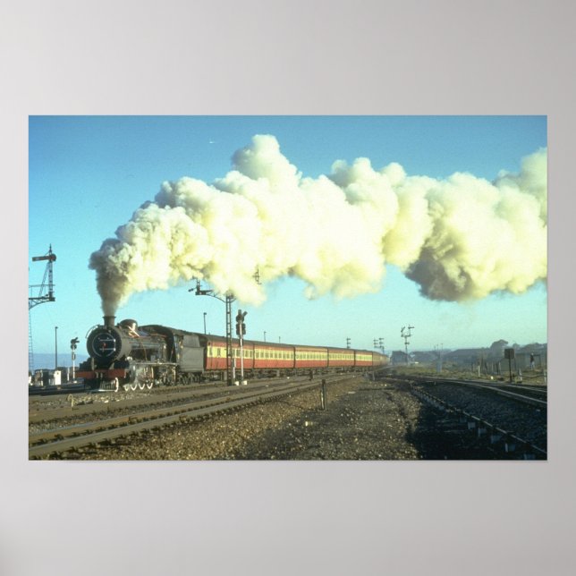 Poster Un train de banlieue matinal pour les laissez-pass (Devant)