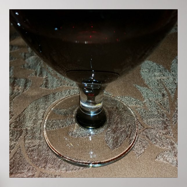 Poster un verre de vin rouge (Devant)
