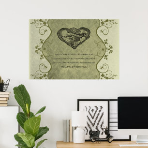 Poster UN VIEUX MARIAGE IRLANDAIS Bénit Distressed Damask